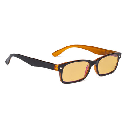 Amber Tinted Blue Light Blocking Glasses Women Men