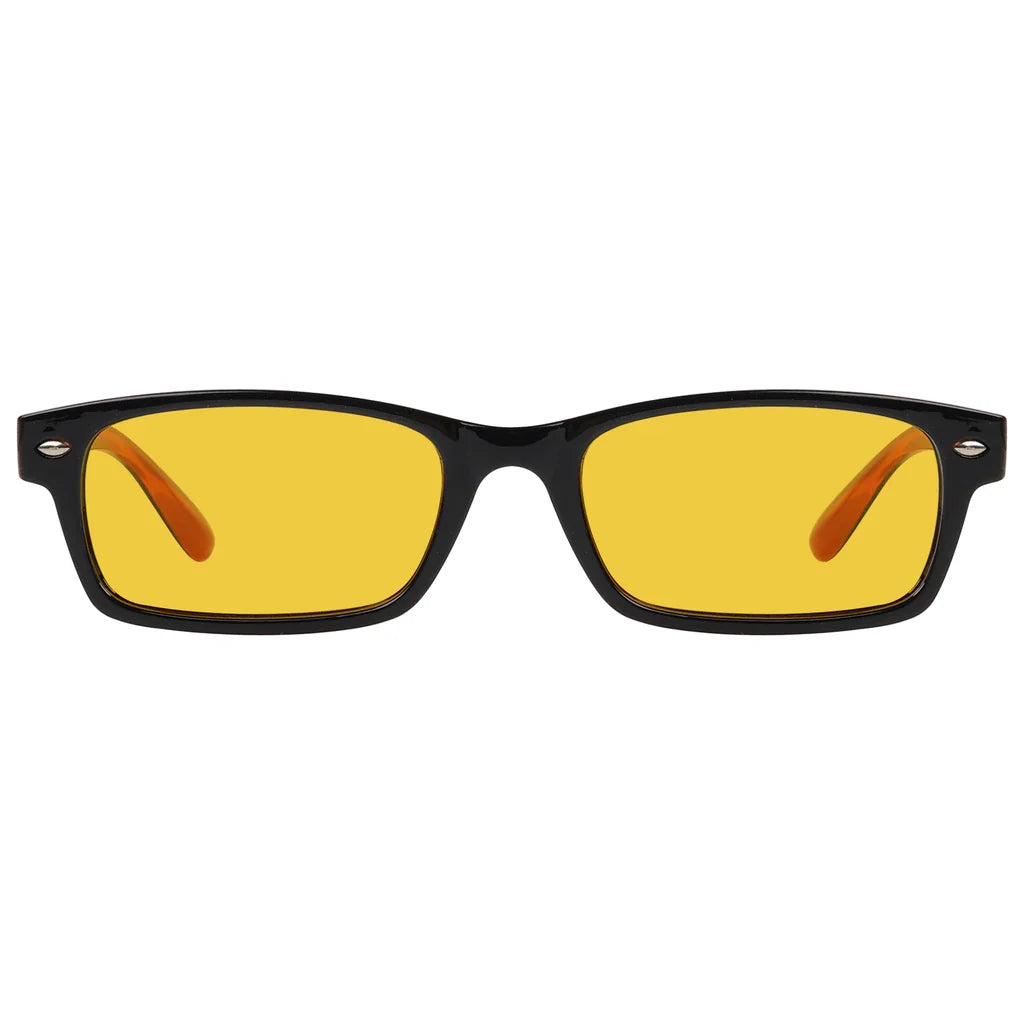 Amber Tinted Blue Light Blocking Glasses Women Men