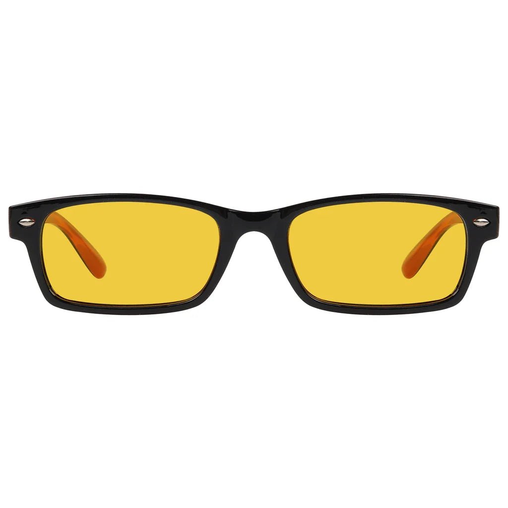 Amber Tinted Blue Light Blocking Glasses Women Men