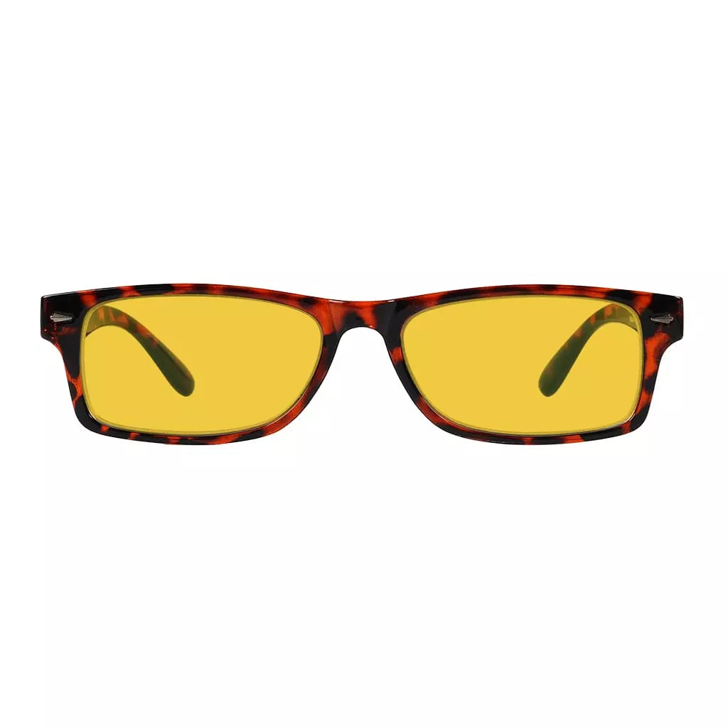 Amber Tinted Blue Light Blocking Reading Glasses Women