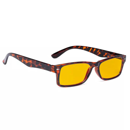 Amber Tinted Blue Light Blocking Reading Glasses Women