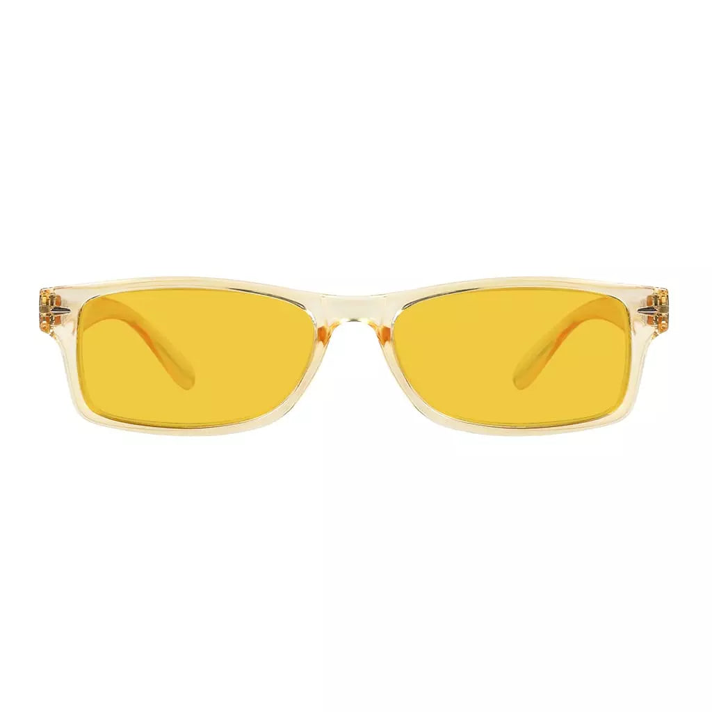Amber Tinted Blue Light Blocking Reading Glasses Women