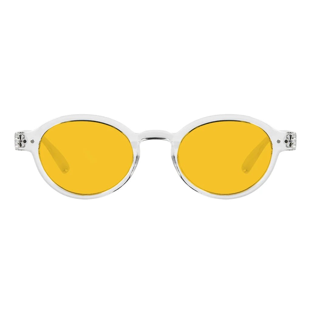 Amber Tinted Blue Light Blocking Reading Glasses for Women Men