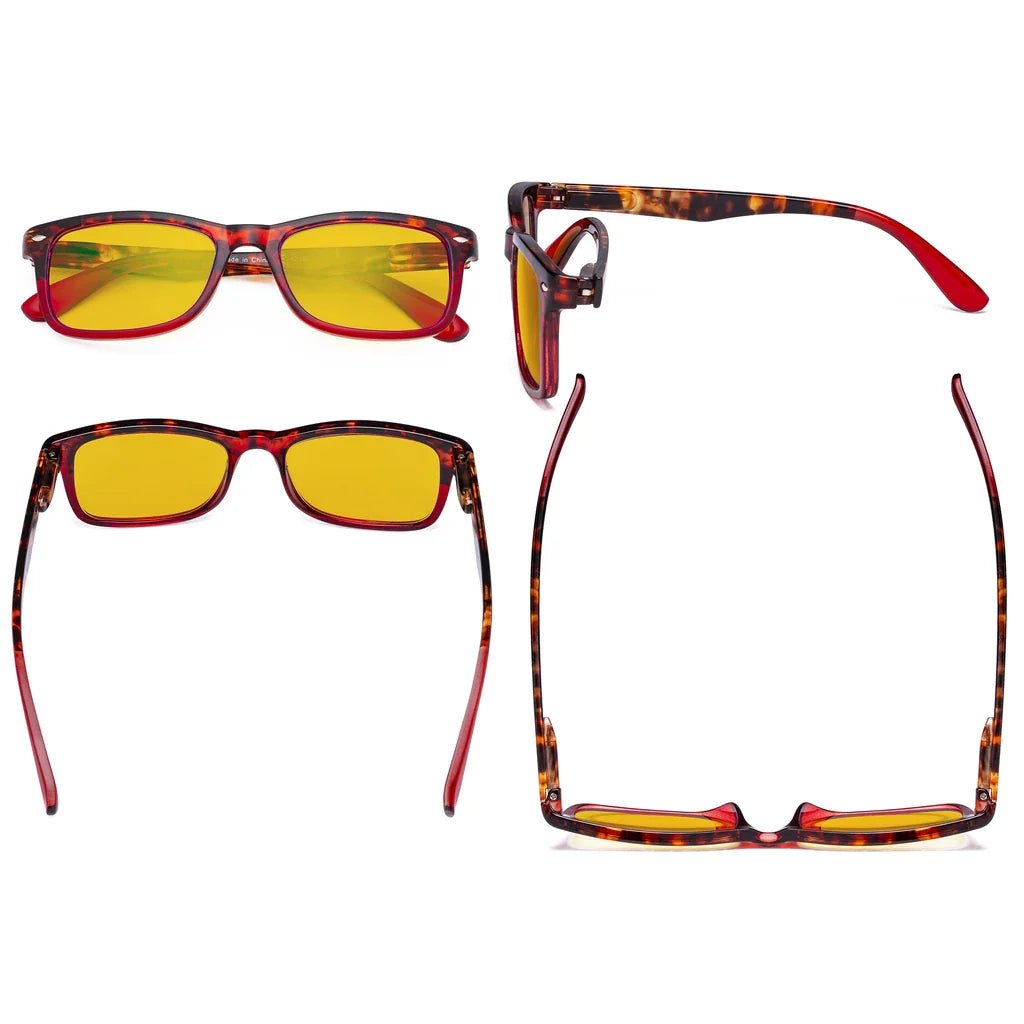 Amber Tinted Blue Light Blocking Glasses Women