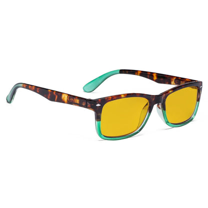 Amber Tinted Blue Light Blocking Glasses Women