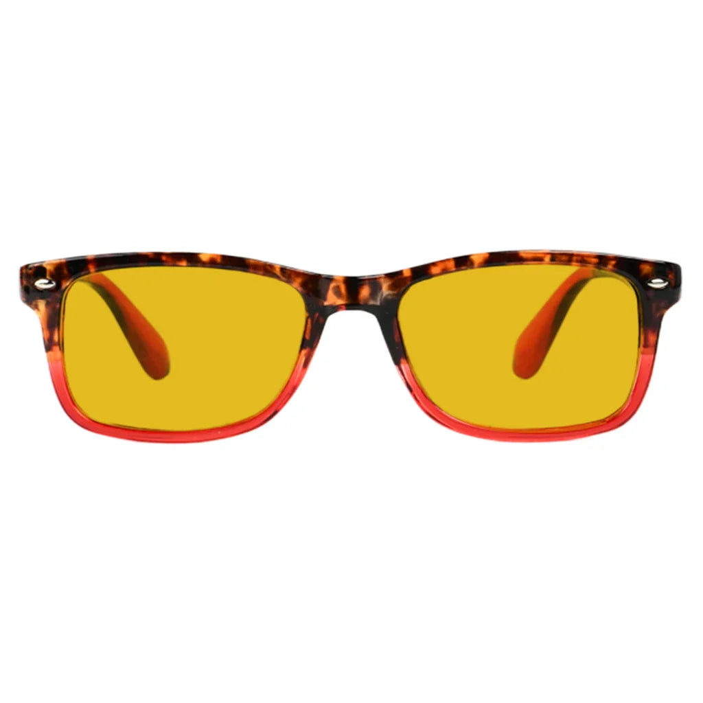 Amber Tinted Blue Light Blocking Reading Glasses Women