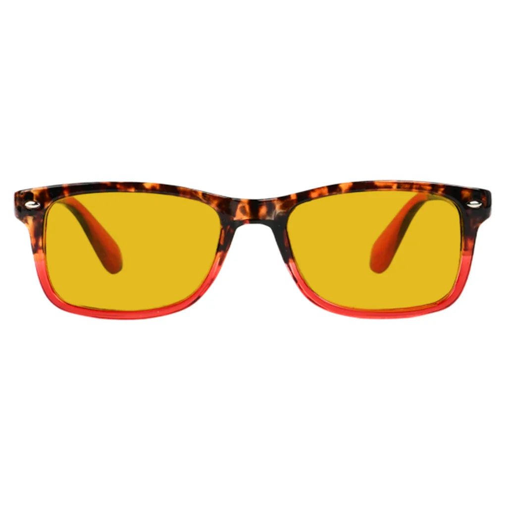 Amber Tinted Blue Light Blocking Reading Glasses Women
