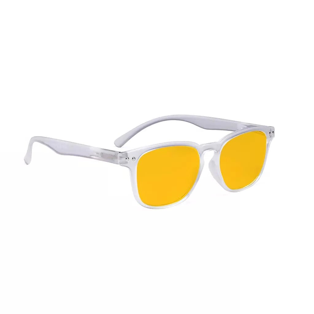 Amber Tinted Blue Light Blocking Reading Glasses Women