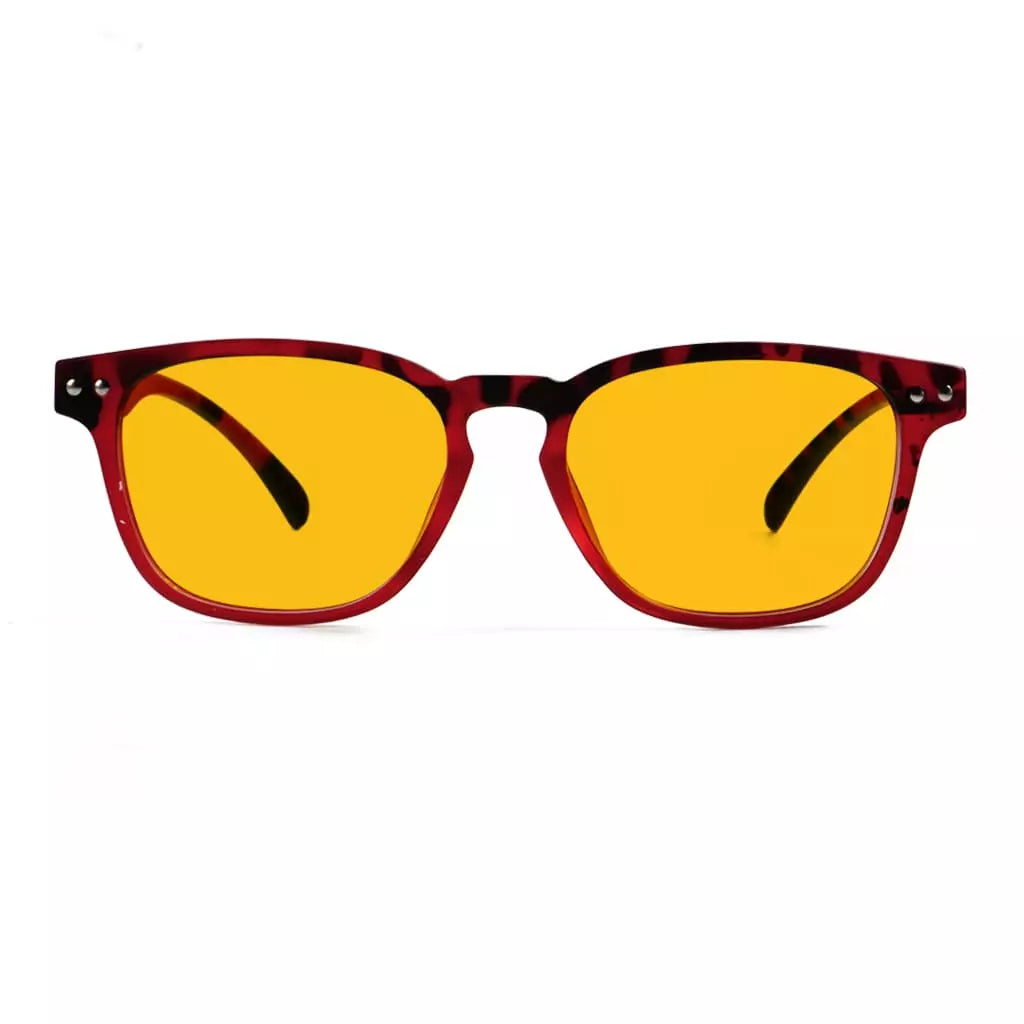 Amber Tinted Blue Light Blocking Glasses Women