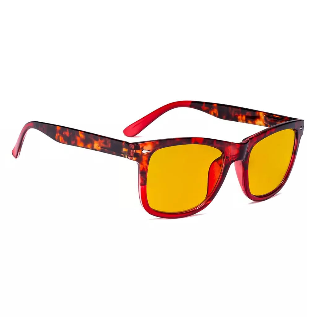 Amber Tinted Blue Light Blocking Glasses Women