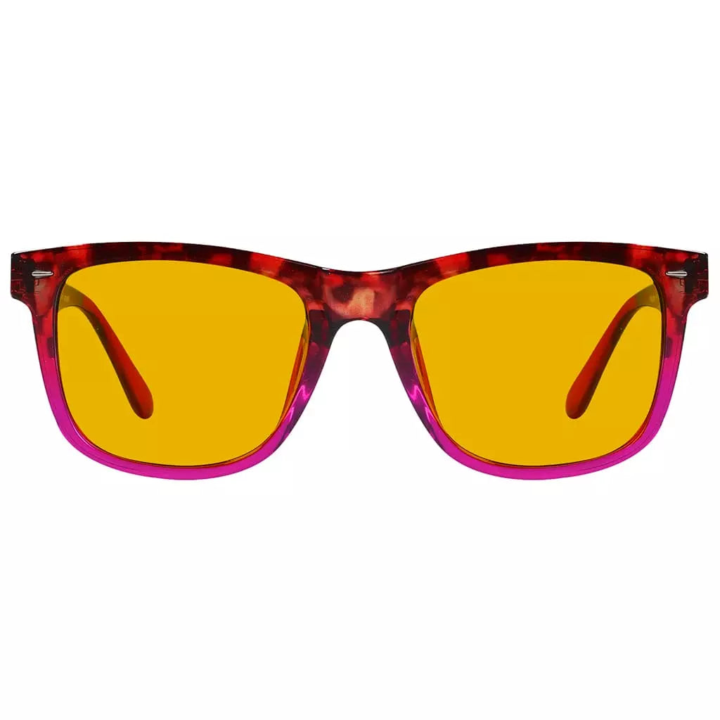 Amber Tinted Blue Light Blocking Glasses Women