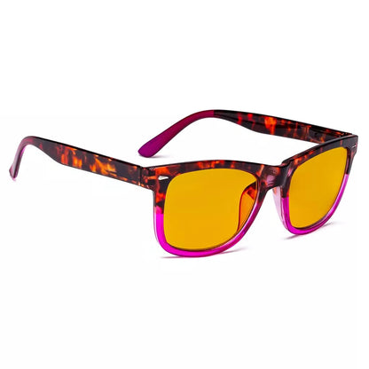 Amber Tinted Blue Light Blocking Glasses Women