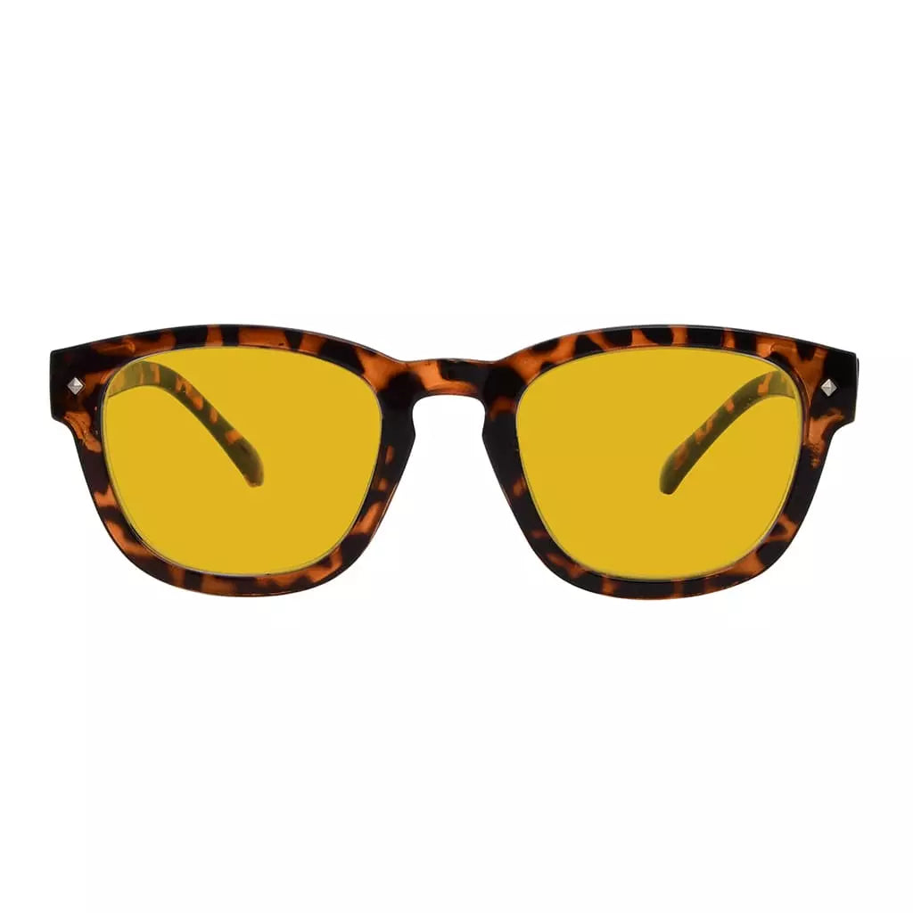 Amber Tinted Blue Light Blocking Reading Glasses