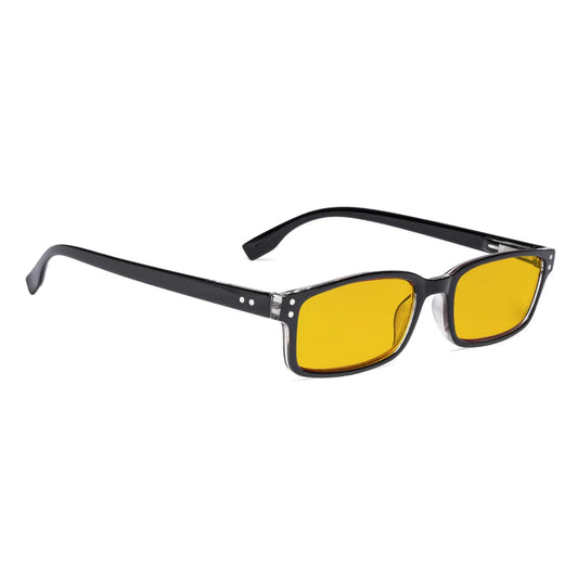 Amber Tinted Blue Light Blocking Reading Glasses Women Men