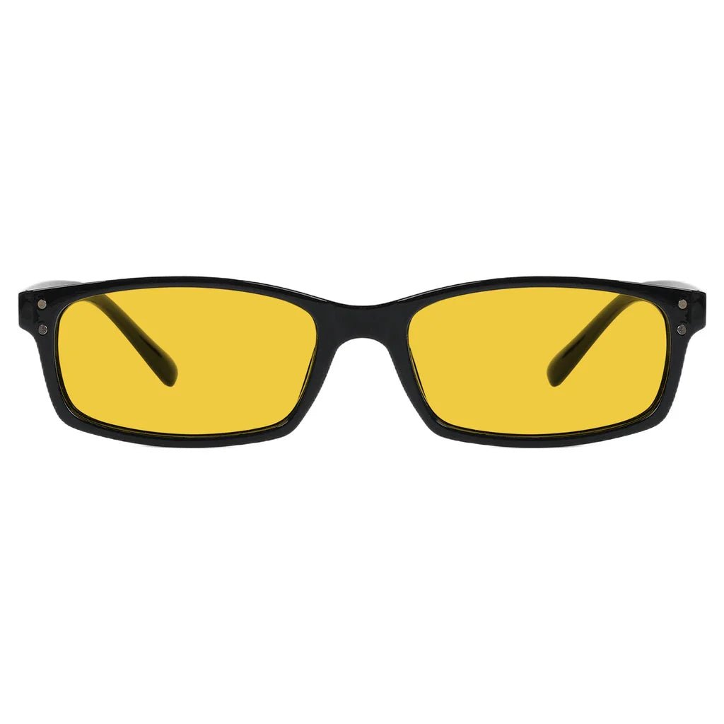 Amber Tinted Blue Light Blocking Reading Glasses Men