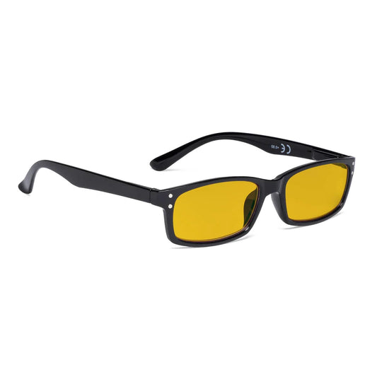 Amber Tinted Blue Light Blocking Glasses Men