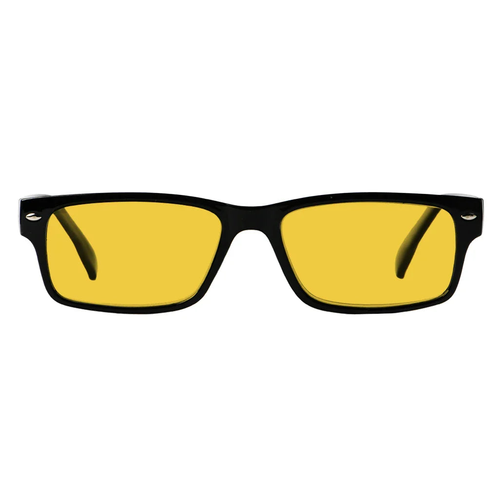 Amber Tinted Blue Light Blocking Reading Glasses Men