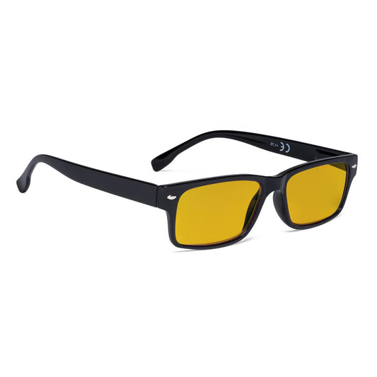 Amber Tinted Blue Light Blocking Reading Glasses Men