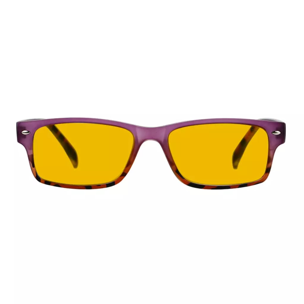 Amber Tinted Blue Light Blocking Eyeglasses Reading Glasses