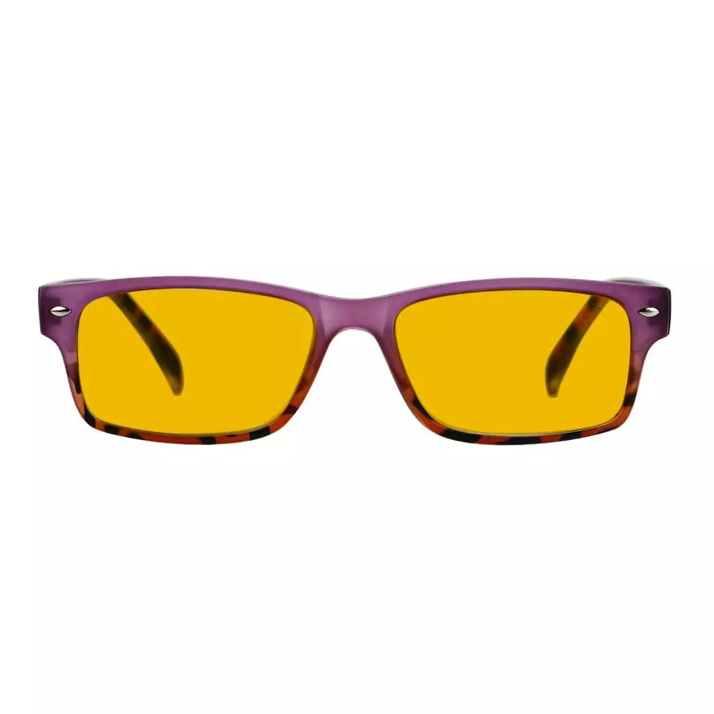 Amber Tinted Blue Light Blocking Eyeglasses Reading Glasses