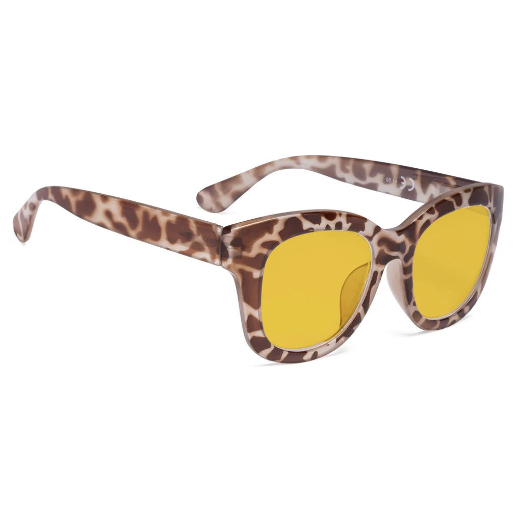 Amber Tinted Blue Light Blocking Reading Glasses Women