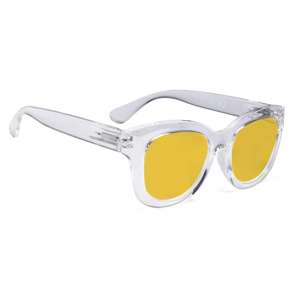 Amber Tinted Blue Light Blocking Reading Glasses Women