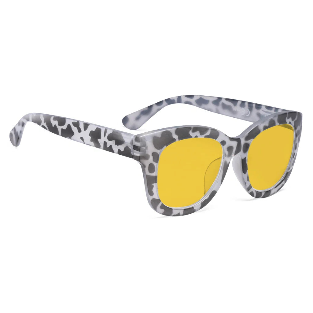 Amber Tinted Blue Light Blocking Reading Glasses Women