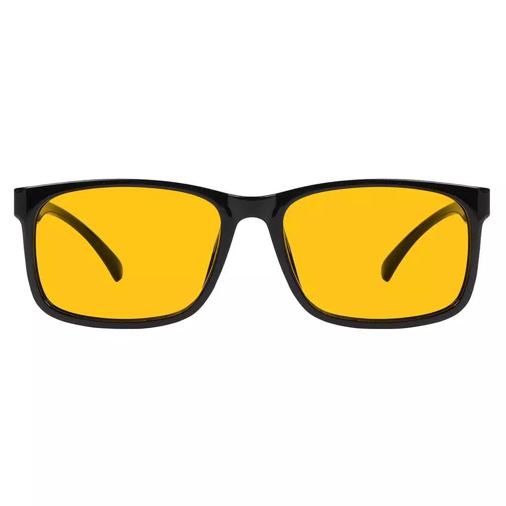 Amber Tinted Two-tone Blue Light Blocking Glasses Women Men