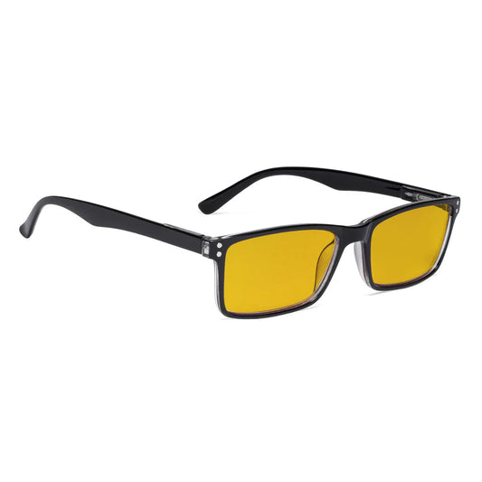 Amber Tinted Blue Light Blocking Reading Glasses Women Men