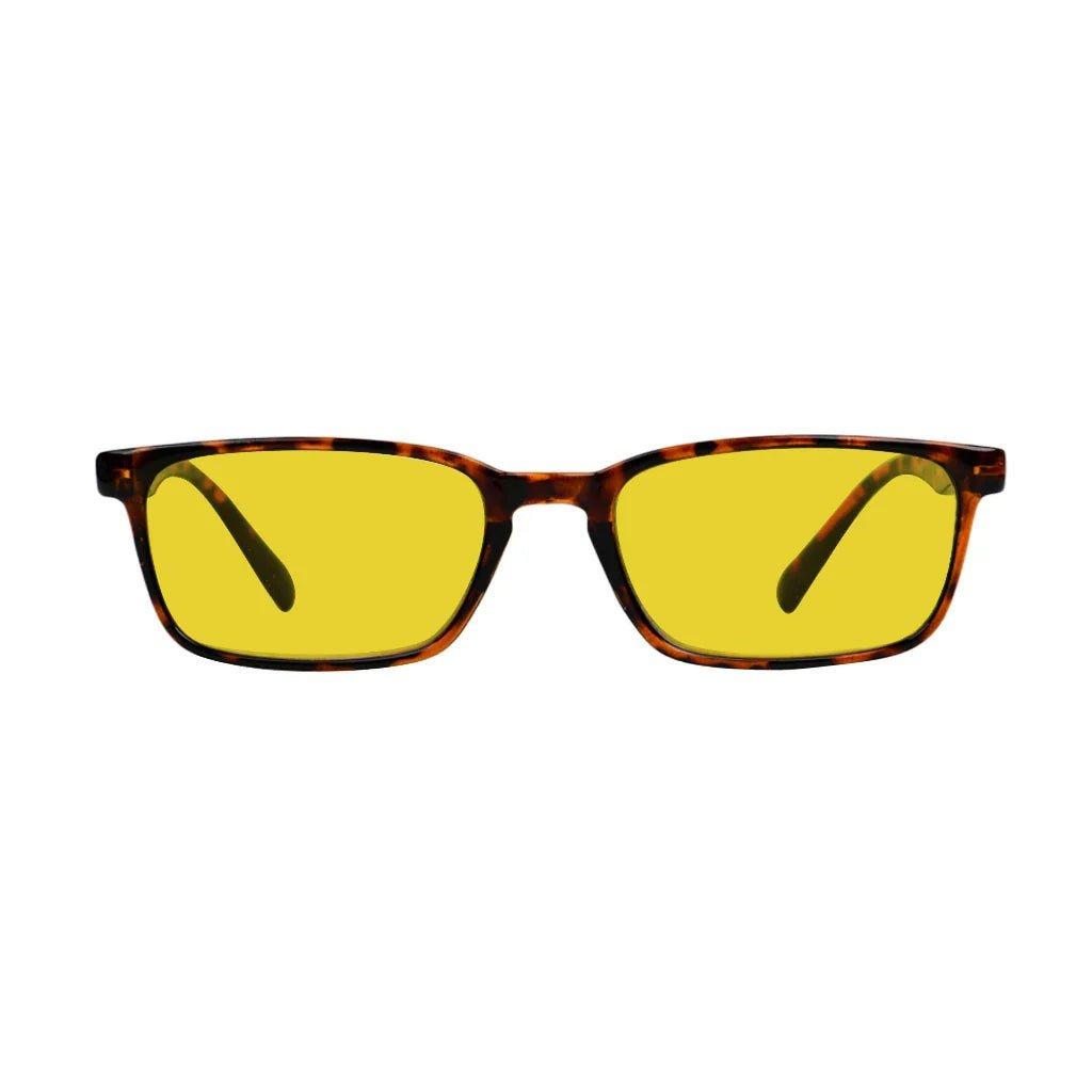 Amber Tinted Blue Light Blocking Reading Glasses Men