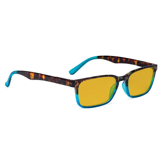 Amber Tinted Blue Light Blocking Reading Glasses Men Women