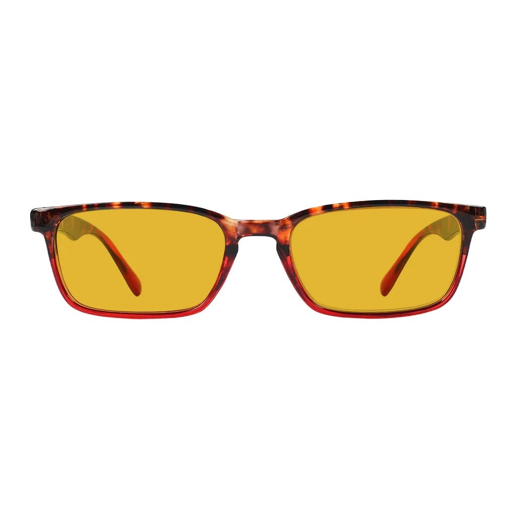Amber Tinted Blue Light Blocking Reading Glasses Men Women