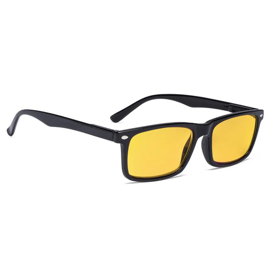 Amber Tinted Blue Light Blocking Reading Glasses Women Men