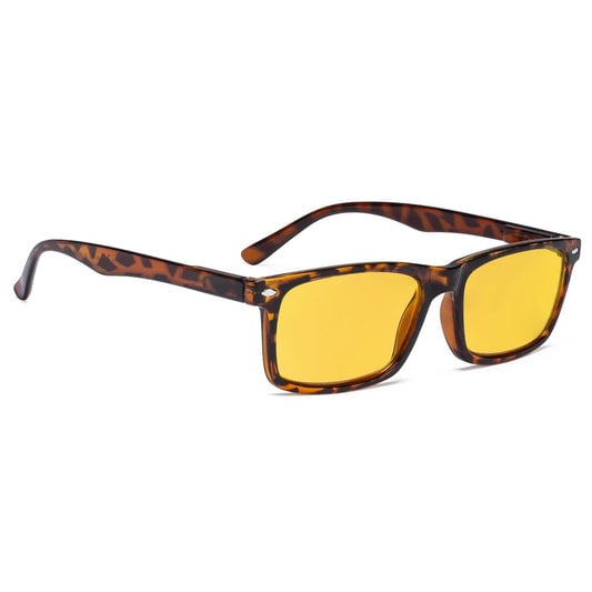 Amber Tinted Blue Light Blocking Glasses Women Men