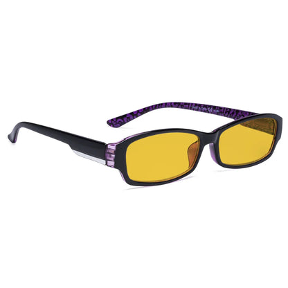Amber Tinted Blue Light Blocking Glasses Women