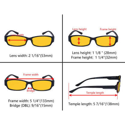 Amber Tinted Blue Light Blocking Glasses Women