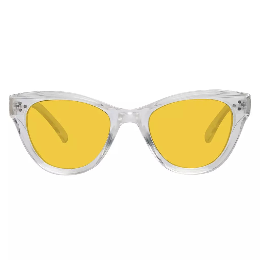 Amber Tinted Cat eye Blue Light Blocking Reading Glasses Women