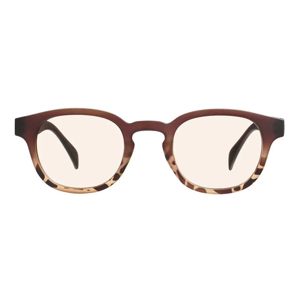 Amber Tinted Blue Light Blocking Reading Glasses for Men Women