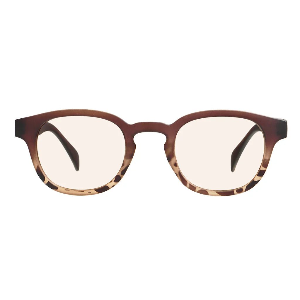 Amber Tinted Blue Light Blocking Reading Glasses for Men Women
