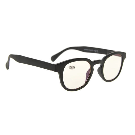 Amber Tinted Blue Light Blocking Reading Glasses for Men Women