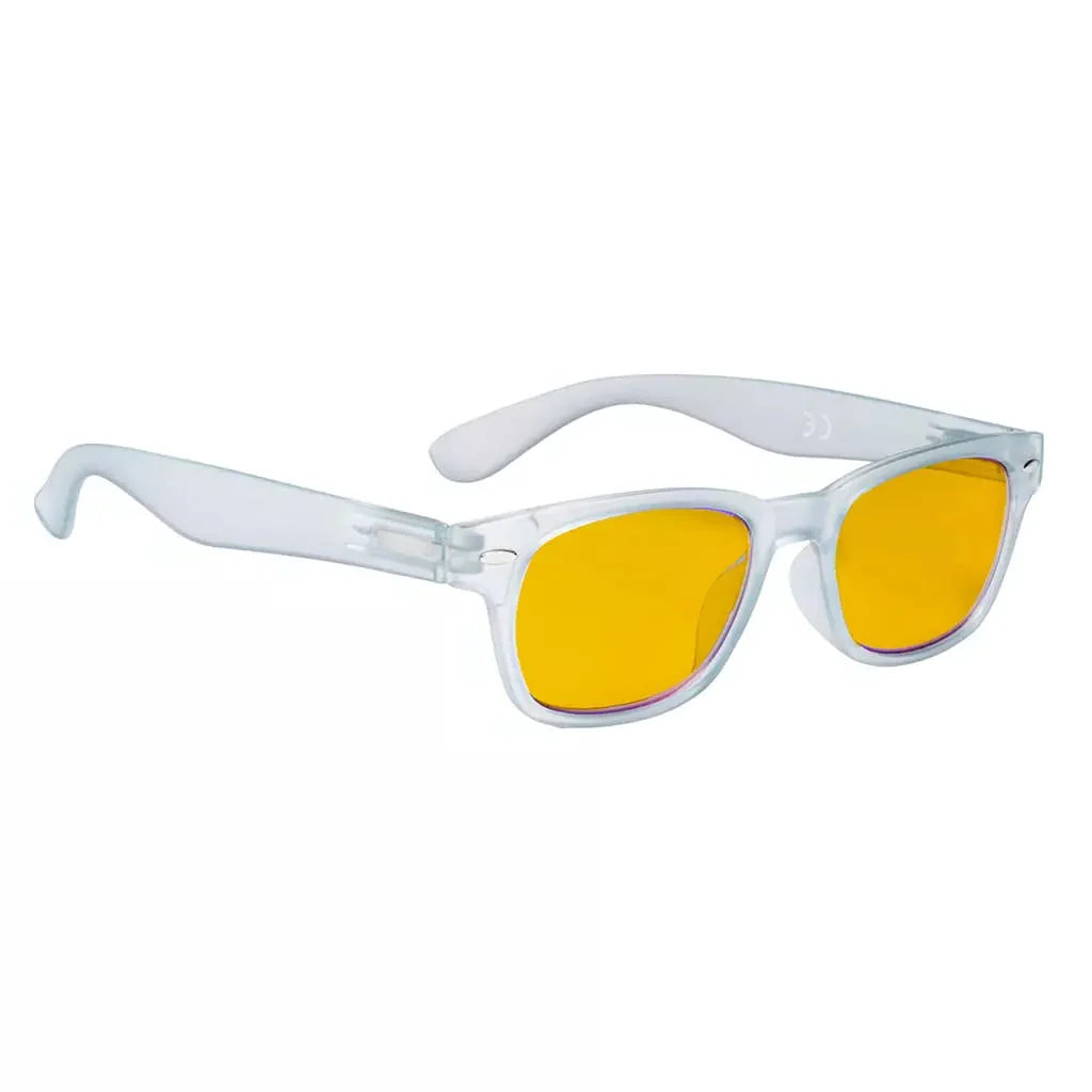 Amber Tinted Two-tone Blue Light Blocking Reading Glasses Women