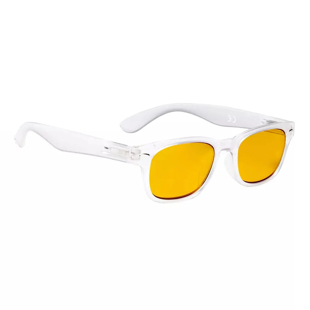 Amber Tinted Two-tone Blue Light Blocking Reading Glasses Women