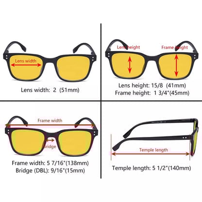 Amber Tinted Blue Light Blocking Reading Glasses Women