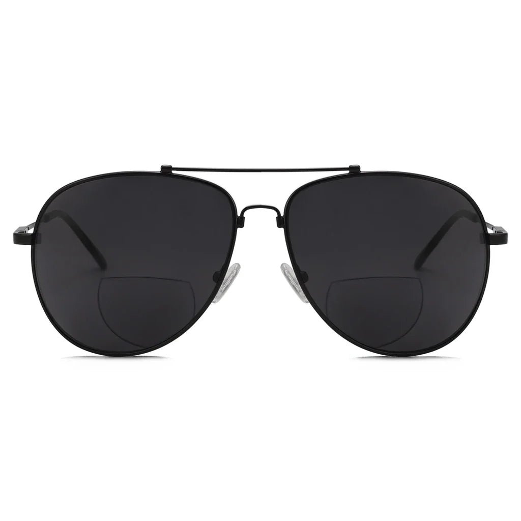 Polarized Bifocal Sunglasses Pilot Wire Rim Women Men