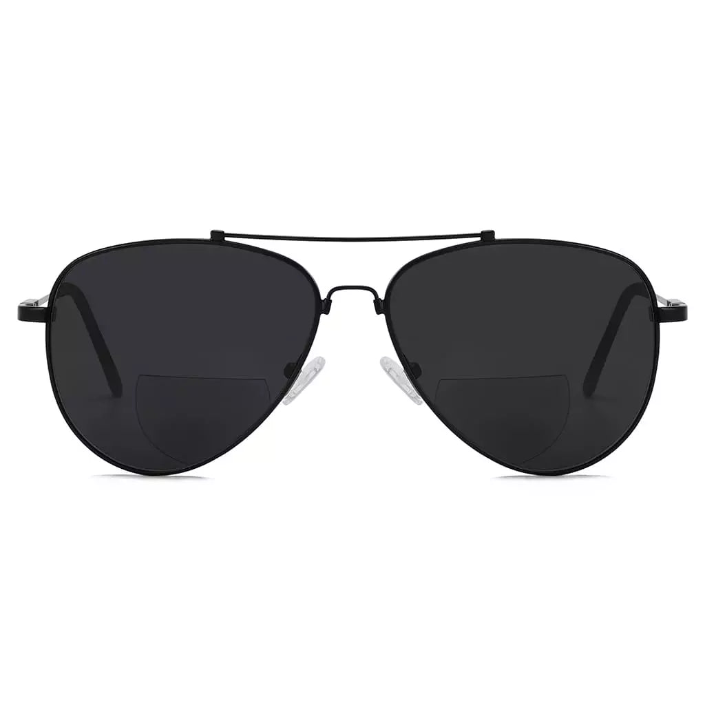 Polarized Bifocal Sunglasses Pilot Wire Rim Women Men