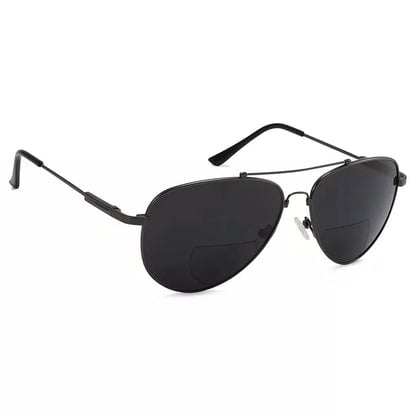 Polarized Bifocal Sunglasses Pilot Wire Rim Women Men