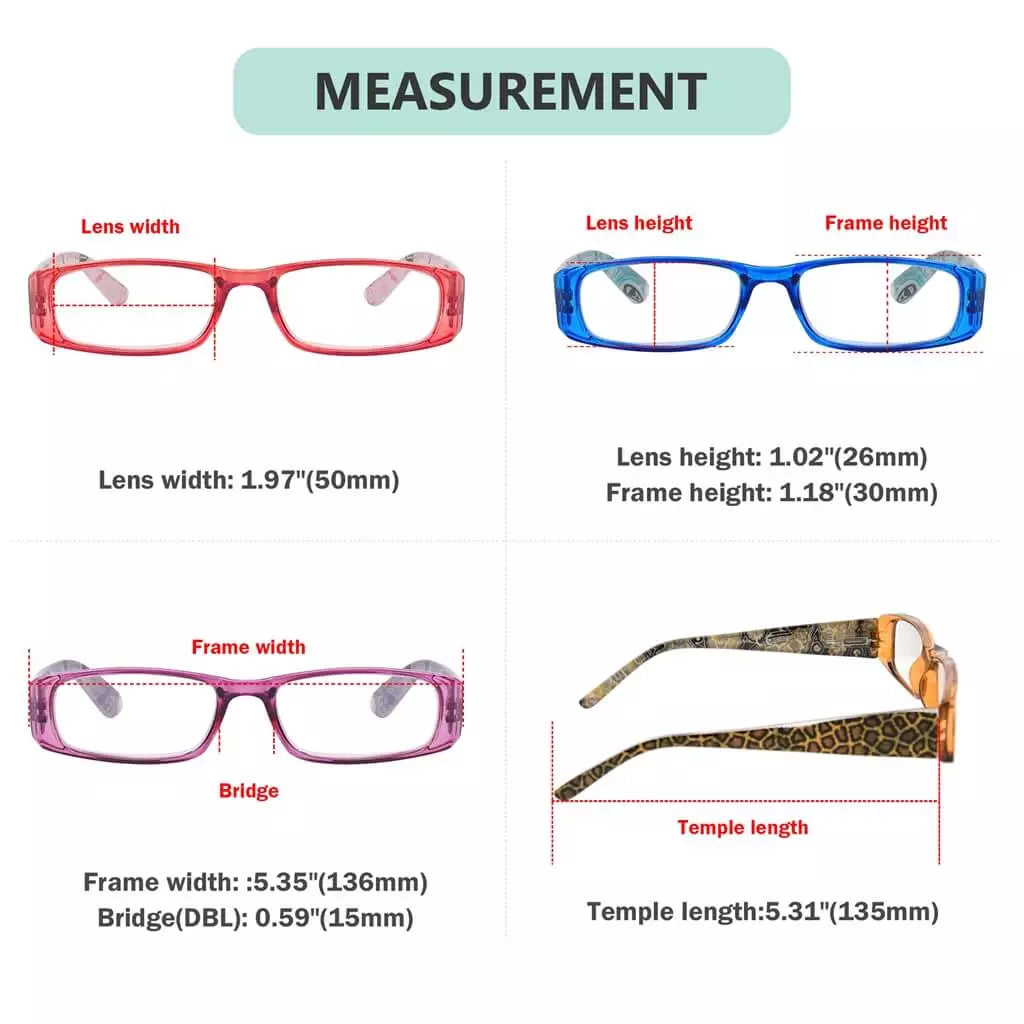 Tiger Patterned Reading Glasses for Women