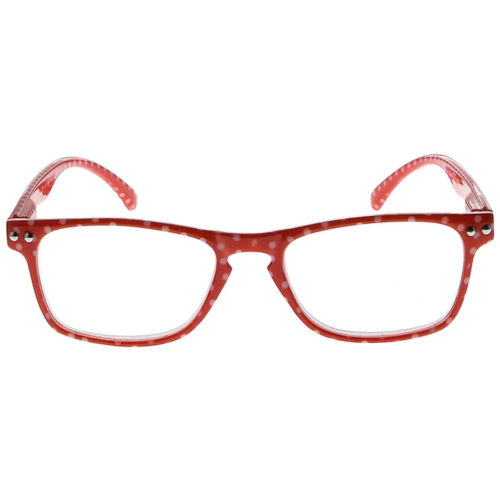 small polka dots reading glasses women