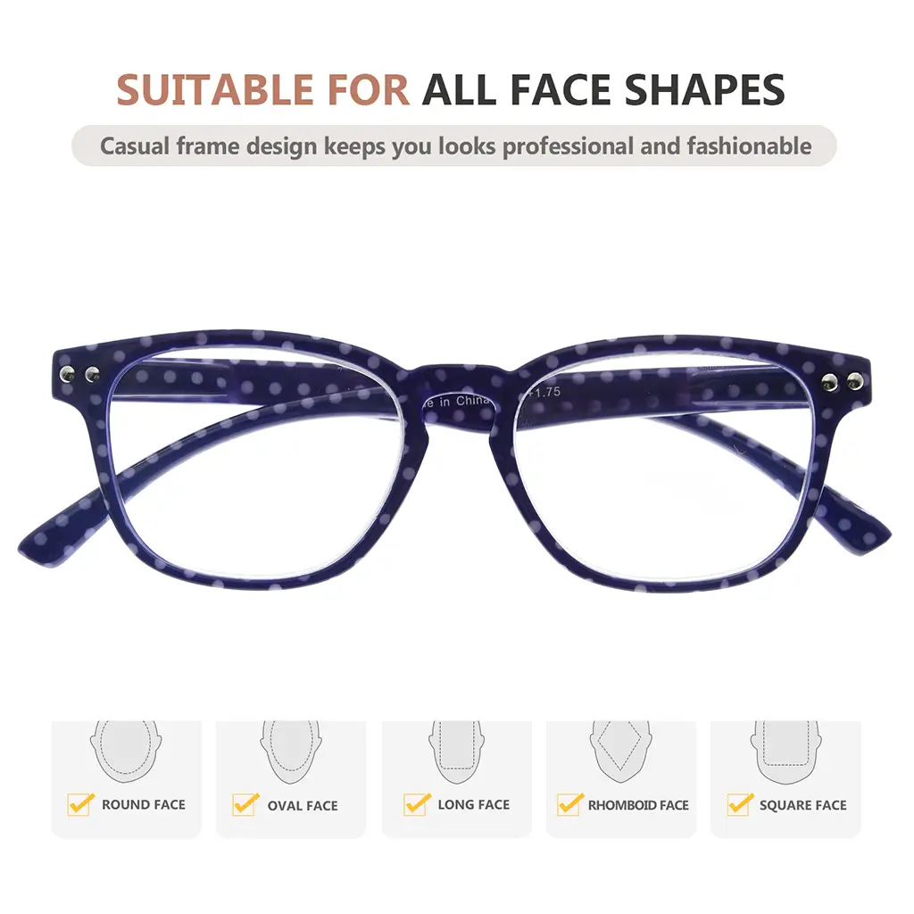 Polka Dots Reading Glasses Women