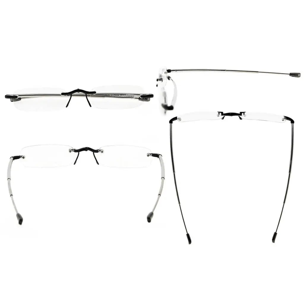 Folding Rimless Reading Glasses Women